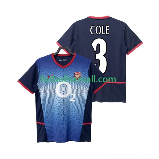 Matchtröjor Arsenal COLE 3 Retro 2002 2004 Kortärmad till Herr (2:a ställ)
