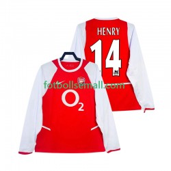 Matchtröjor Arsenal Henry 14 Retro 2002 2003 Långärmad till Herr (1:a ställ)