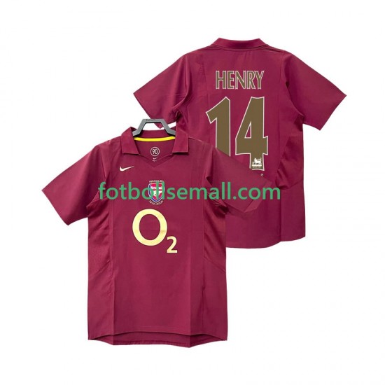 Matchtröjor Arsenal Henry 14 Retro 2005 2006 Kortärmad till Herr (1:a ställ)