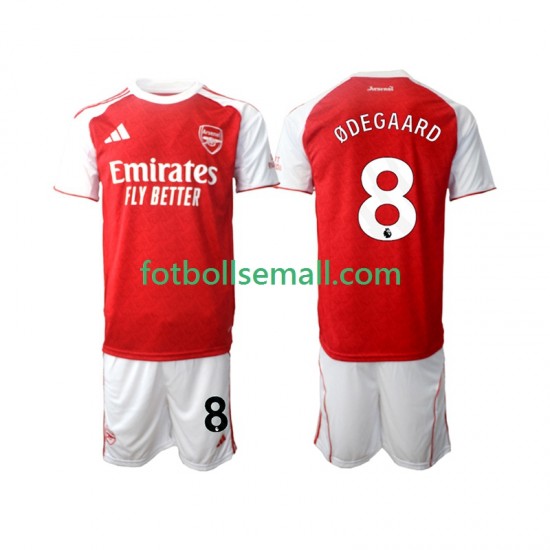 Matchtröjor Arsenal Martin Odegaard 8 2025-2026 Kortärmad till Barn (1:a ställ)