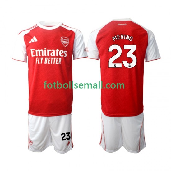 Matchtröjor Arsenal Merino 23 2025-2026 Kortärmad till Barn (1:a ställ)