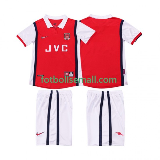 Matchtröjor Arsenal Retro 1998 1999 Kortärmad till Barn (1:a ställ)