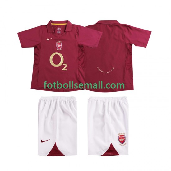 Matchtröjor Arsenal Retro 2005 2006 Kortärmad till Barn (1:a ställ)
