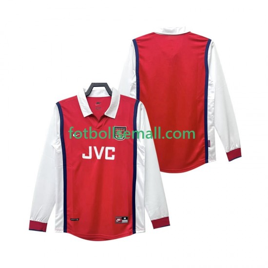 Matchtröjor Arsenal Retro 1998 1999 Långärmad till Herr (1:a ställ)