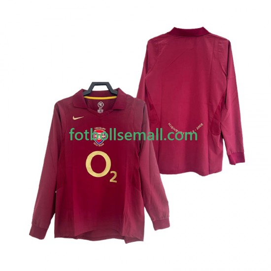 Matchtröjor Arsenal Retro 2005 2006 Långärmad till Herr (1:a ställ)