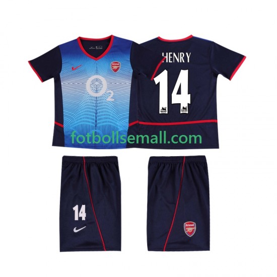 Matchtröjor Arsenal Thierry Henry 14 Retro 2002 2004 Kortärmad till Barn (2:a ställ)