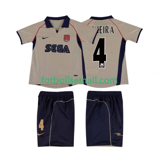 Matchtröjor Arsenal VIEIRA 4 Retro 2001 2002 Kortärmad till Barn (2:a ställ)