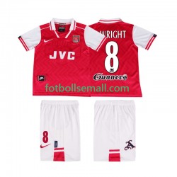 Matchtröjor Arsenal WRIGHT 8 Retro 1996 1997 Kortärmad till Barn (1:a ställ)