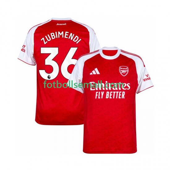 Matchtröjor Arsenal Zubimendi 36 2025-2026 Kortärmad till Herr (1:a ställ)