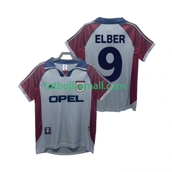 Matchtröjor FC Bayern München Elber 9 Retro 1997 1999 Kortärmad till Herr (3:e ställ)