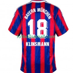 Matchtröjor FC Bayern München Klinsmann 18 Retro 1995 1997 Kortärmad till Herr (1:a ställ)