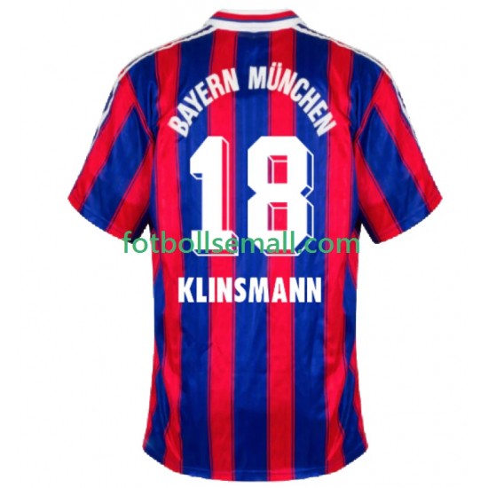 Matchtröjor FC Bayern München Klinsmann 18 Retro 1995 1997 Kortärmad till Herr (1:a ställ)