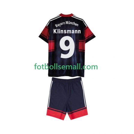 Matchtröjor FC Bayern München Klinsmann 9 Retro 1997 1999 Kortärmad till Barn (1:a ställ)