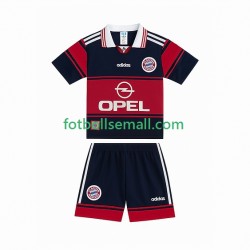Matchtröjor FC Bayern München Retro 1997 1999 Kortärmad till Barn (1:a ställ)