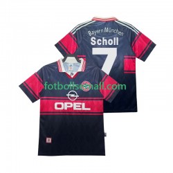 Matchtröjor FC Bayern München Scholl 7 Retro 1997 1999 Kortärmad till Herr (1:a ställ)