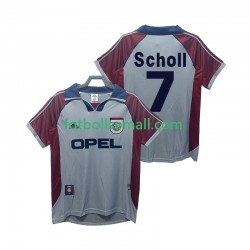 Matchtröjor FC Bayern München Scholl 7 Retro 1998 1999 Kortärmad till Herr (3:e ställ)