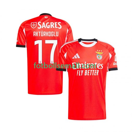 Matchtröjor Benfica Kerem Akturkoglu 17 2025-2026 Kortärmad till Herr (1:a ställ)