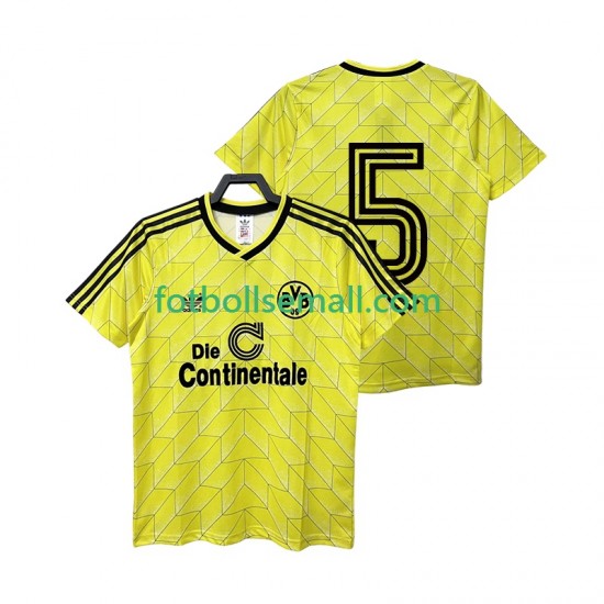 Matchtröjor Borussia Dortmund 5 Retro 1988 1989 Kortärmad till Herr (1:a ställ)