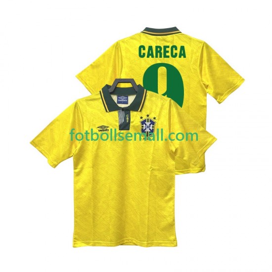 Matchtröjor Brasilien CARECA 9 Retro 1991 1993 Kortärmad till Herr (1:a ställ)
