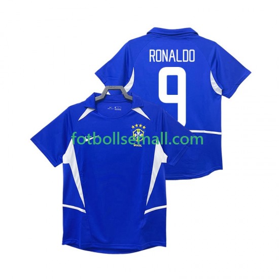 Matchtröjor Brasilien Ronaldo 9 Retro 2002 Kortärmad till Herr (2:a ställ)