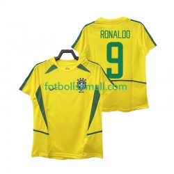 Matchtröjor Brasilien Ronaldo 9 Retro 2002 Kortärmad till Herr (1:a ställ)