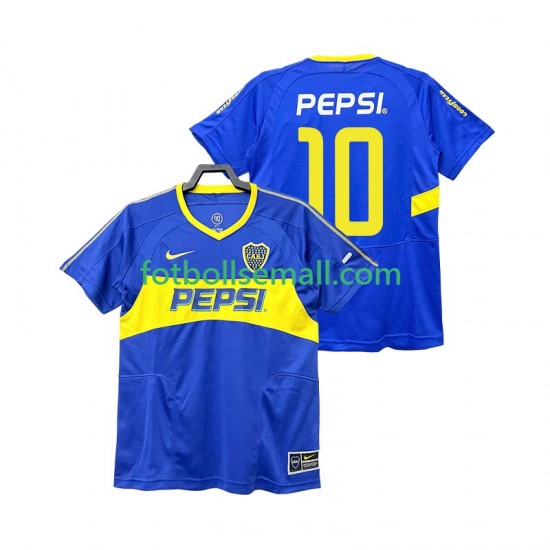 Matchtröjor CA Boca Juniors PEPSI 10 Retro 2003 2004 Kortärmad till Herr (1:a ställ)