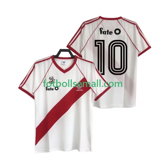 Matchtröjor CA River Plate 10 Retro 1986 Kortärmad till Herr (1:a ställ)