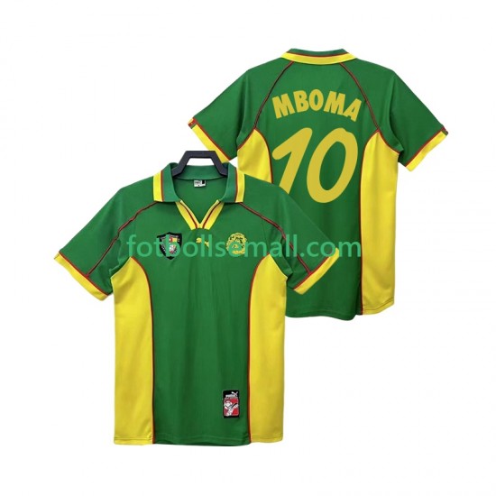 Matchtröjor Kamerun MBOBA 10 Retro 1998 Kortärmad till Herr (1:a ställ)