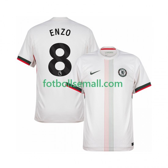 Matchtröjor Chelsea Enzo Fernandez 8 2025-2026 Kortärmad till Herr (2:a ställ)