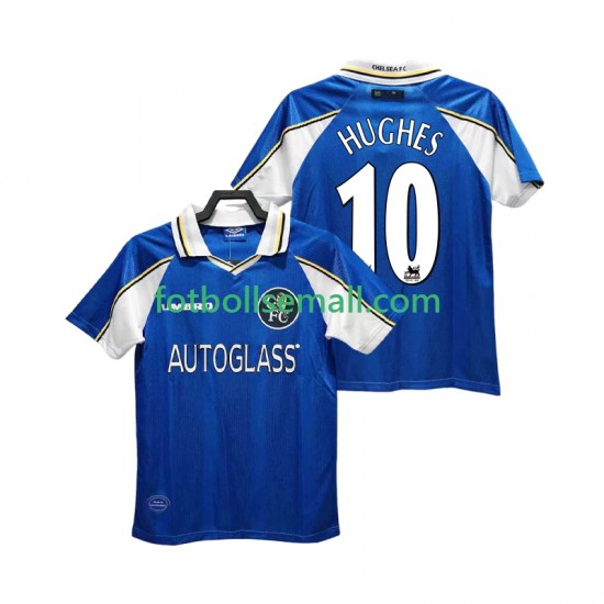 Matchtröjor Chelsea HUGHES 10 Retro 1997 1999 Kortärmad till Herr (1:a ställ)