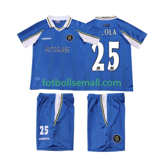 Matchtröjor Chelsea ZOLA 25 Retro 1997 1999 Kortärmad till Barn (1:a ställ)