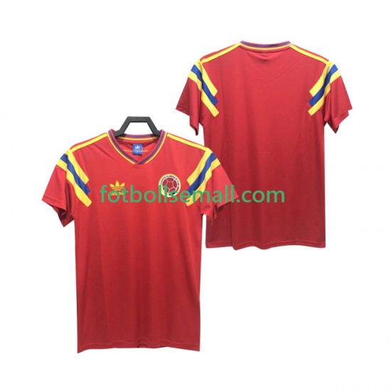 Matchtröjor Colombia Retro 1990 Kortärmad till Herr (2:a ställ)