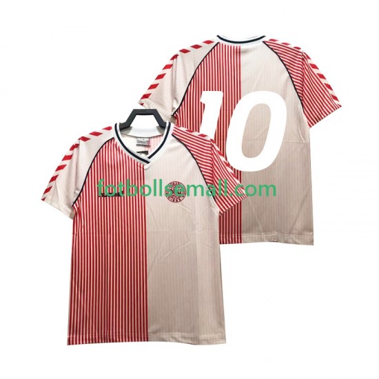 Matchtröjor Danmark Retro 1986 Kortärmad till Herr (1:a ställ)