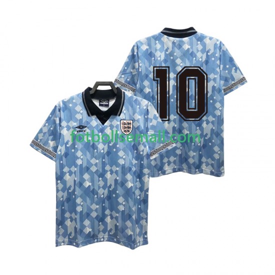 Matchtröjor England 10 Retro 1990 Kortärmad till Herr (3:e ställ)