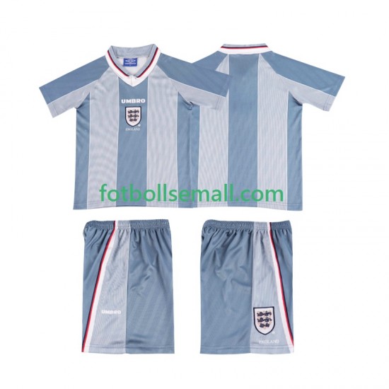 Matchtröjor England Retro 1996 Kortärmad till Barn (2:a ställ)