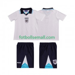 Matchtröjor England Retro 1996 Kortärmad till Barn (1:a ställ)