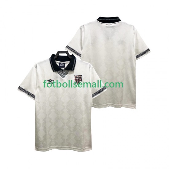 Matchtröjor England Retro 1990 Kortärmad till Herr (1:a ställ)