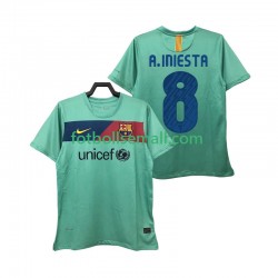 Matchtröjor FC Barcelona A INIESTA 8 Retro 2010 2011 Kortärmad till Herr (2:a ställ)