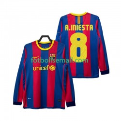 Matchtröjor FC Barcelona A INIESTA 8 Retro 2010 2011 Långärmad till Herr (1:a ställ)