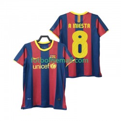 Matchtröjor FC Barcelona A INIESTA 8 Retro 2010 2011 Kortärmad till Herr (1:a ställ)
