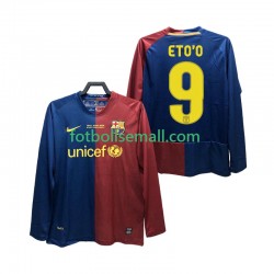 Matchtröjor FC Barcelona ETO O 9 Retro Champions League 2008 2009 Långärmad till Herr (1:a ställ)