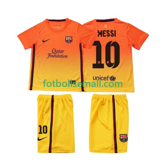 Matchtröjor FC Barcelona Lionel Messi 10 Retro 2012 2013 Kortärmad till Barn (2:a ställ)