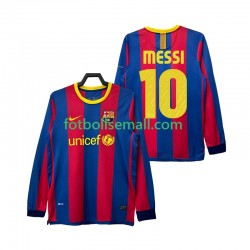 Matchtröjor FC Barcelona Lionel Messi 10 Retro 2010 2011 Långärmad till Herr (1:a ställ)