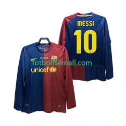 Matchtröjor FC Barcelona Lionel Messi 10 Retro Champions League 2008 2009 Långärmad till Herr (1:a ställ)