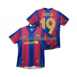 Matchtröjor FC Barcelona Lionel Messi 19 Retro 2007 2008 Kortärmad till Herr (1:a ställ)