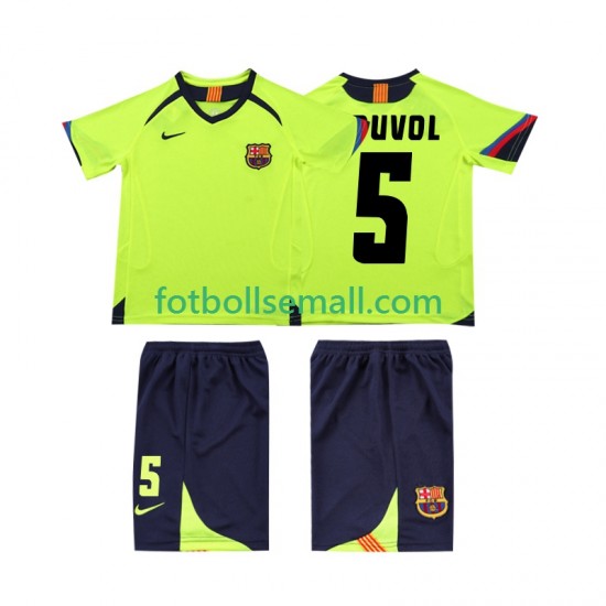 Matchtröjor FC Barcelona PUVDL 5 Retro 2005 2006 Kortärmad till Barn (2:a ställ)