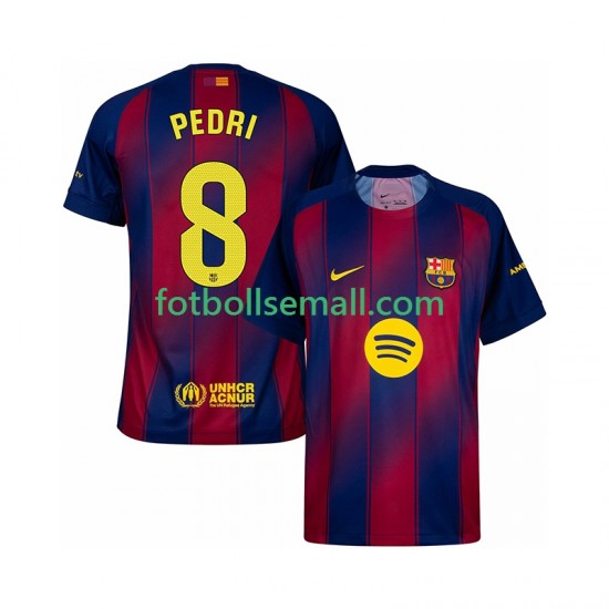 Matchtröjor FC Barcelona Pedri 8 2025-2026 Kortärmad till Herr (1:a ställ)