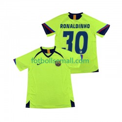 Matchtröjor FC Barcelona RONALDINHO 30 Retro 2005 2006 Kortärmad till Herr (2:a ställ)