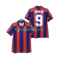 Matchtröjor FC Barcelona RONALDO 9 Retro 1996 1997 Kortärmad till Herr (1:a ställ)