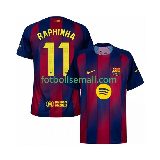 Matchtröjor FC Barcelona Raphinha 11 2025-2026 Kortärmad till Herr (1:a ställ)